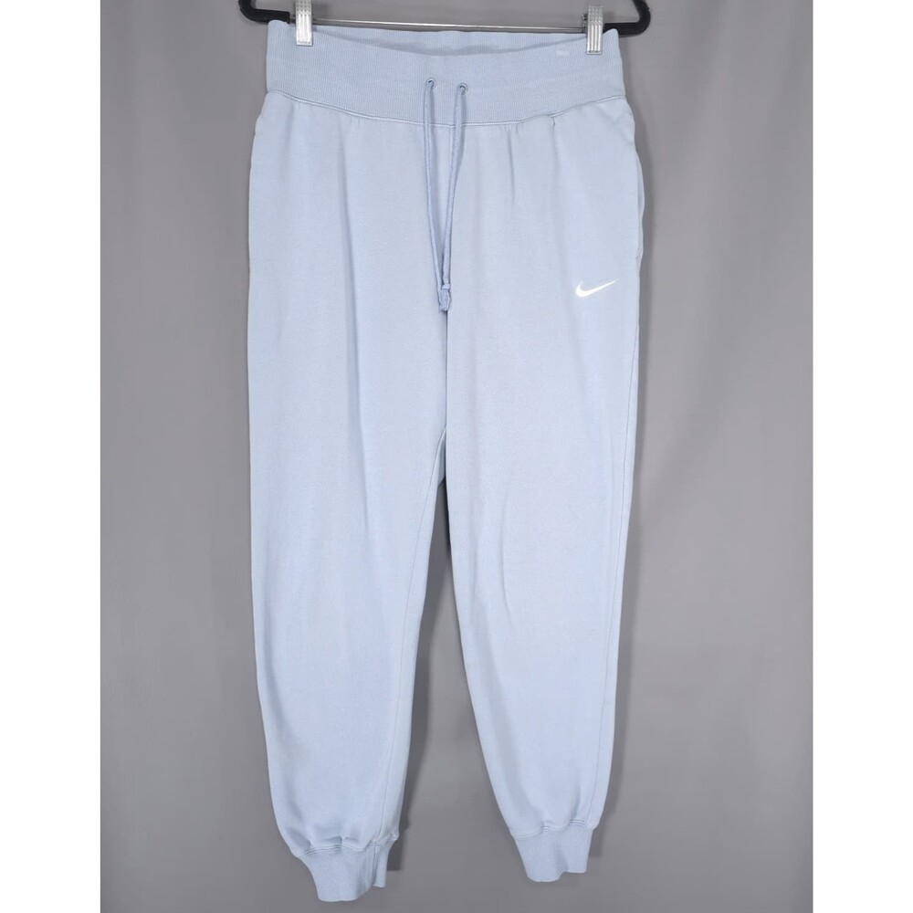 NIKE Men's Joggers Light Blue Sweatpants MEDIUM Drawstring Athletic‎ Casual